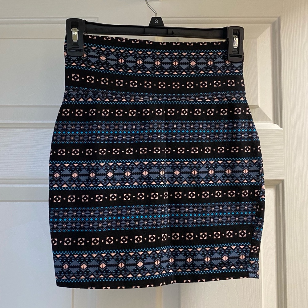 Tribal Print Pencil Skirt